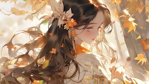 枫叶飘落