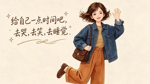 给自己一点时间去哭去笑