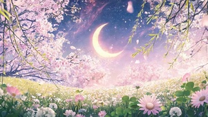 夜景花草树木