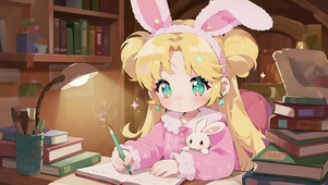 打盹的月野兔