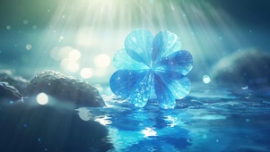 唯美治愈水晶花朵