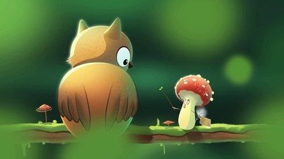 猫头鹰蘑菇和蒲公英种子