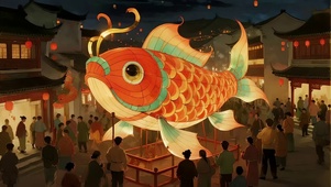 花灯锦鲤