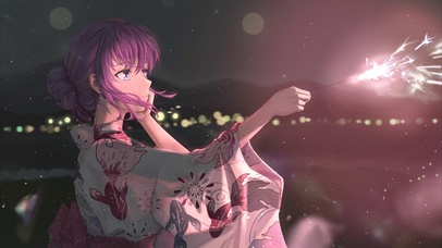 4K唯美湖畔烟火