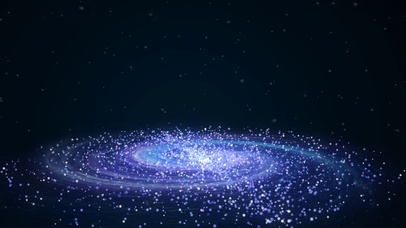 唯美可爱风粒子星云