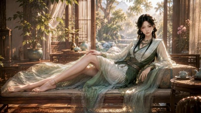 古风雅致青衣美人