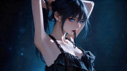 可爱吊带裙女孩