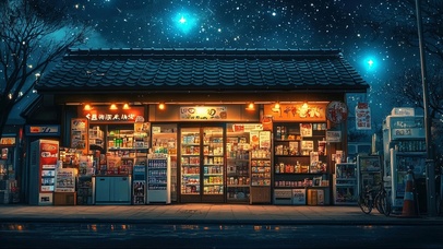 银河星空下的杂货店