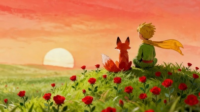 草原一起看日落