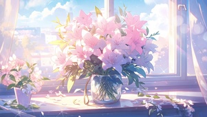窗台花瓶
