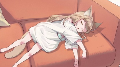 猫猫睡着了嗷，4K桌面