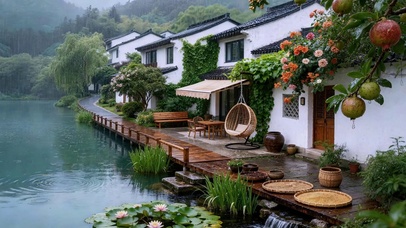 雨落江南岸