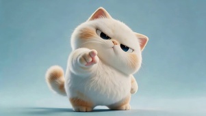 可爱顽皮的猫咪