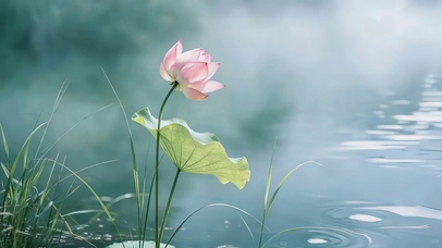 云雾荷花