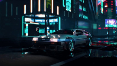 未来城市街头穿梭