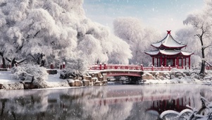 古亭雪景