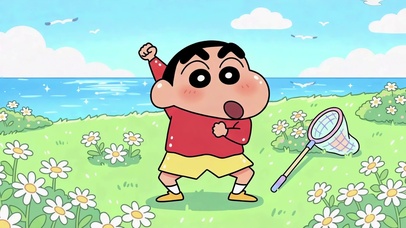 元气满满的海边小新