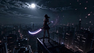 月下美女 无缝循环