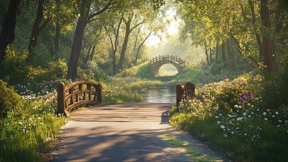 绿色氧气静谧生态公园