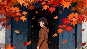 秋季女孩