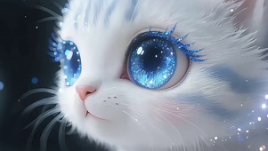 白猫蓝眼