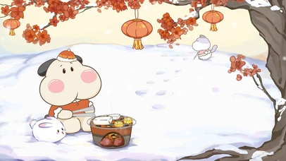 调皮呆哥-兔年冬日