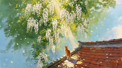 屋檐猫咪