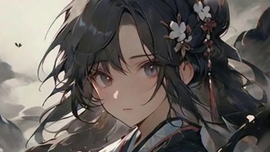 黑发古风肃杀少女