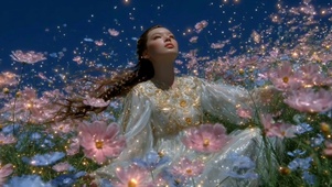 枕上书梦中人治愈系花丛少女