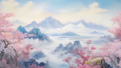 山水桃花