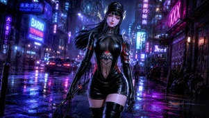 霓虹雨巷冷艳女王-8号