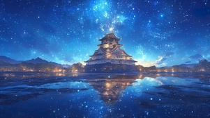 梦幻星空特色古风宫殿