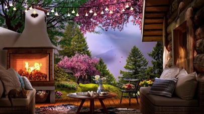 篝火小屋花落夜