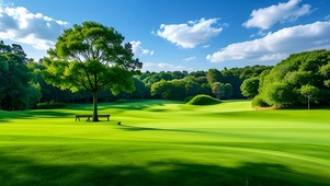 绿色清新护眼草地