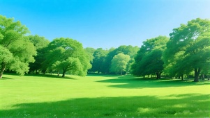 清新绿色树林草地