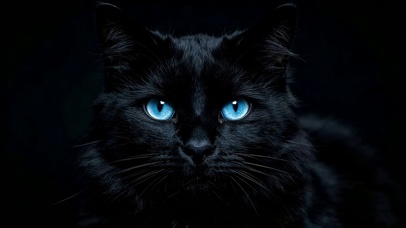 可爱黑猫