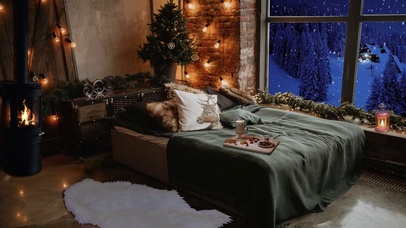 舒适的冬季小屋