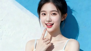 甜系元气感美女