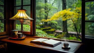 雨天安静小屋