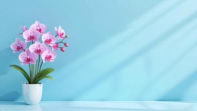 清新蝴蝶兰花朵