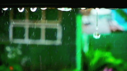 4K唯美雨滴屏