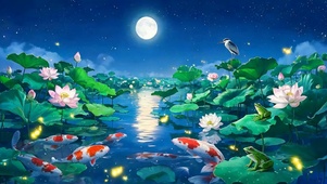 夜景月圆之夜