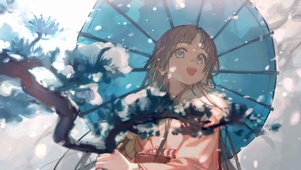 雪下少女
