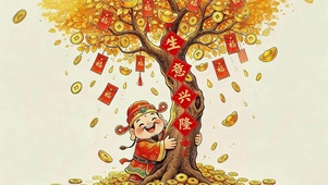 生意兴隆摇钱树