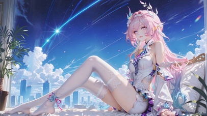 窗边长腿白丝萝莉昔涟