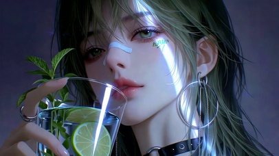 纯欲系夜色里的青柠香