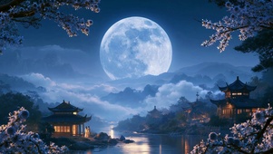 夜空明月