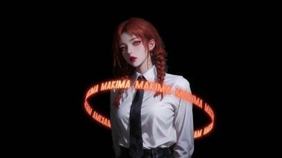 玛奇玛-文字环绕