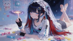 可爱的少女