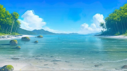 清新纯净热带海面